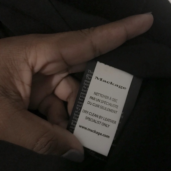 NWOT Mackage Suede&Leather Waterfall Collar Jacket - Picture 5 of 9